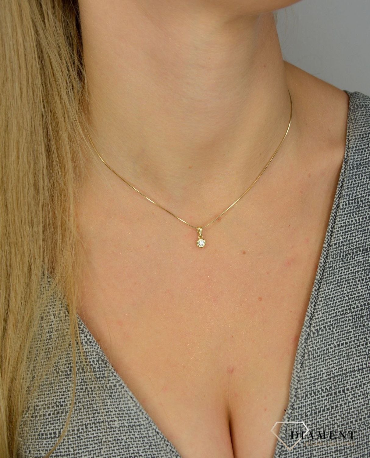 Zawieszka złota DIAMENT diament 0,08 ct P 304.jpg